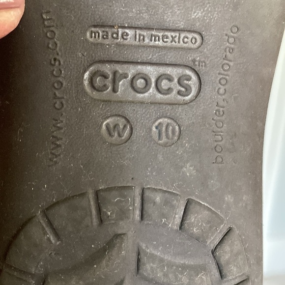 Crocs Womens Brown Kadee Rubber Ballet Flats Womens 10 lightweight comfort shoes - Picture 6 of 7